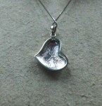 silver chain heart bk7
